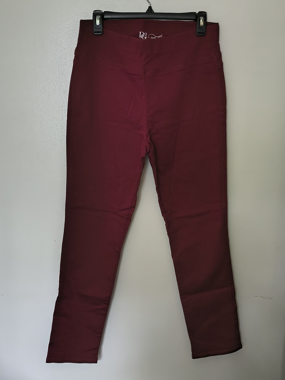 Diane Gilman Burgundy Skinny Stretch Pants